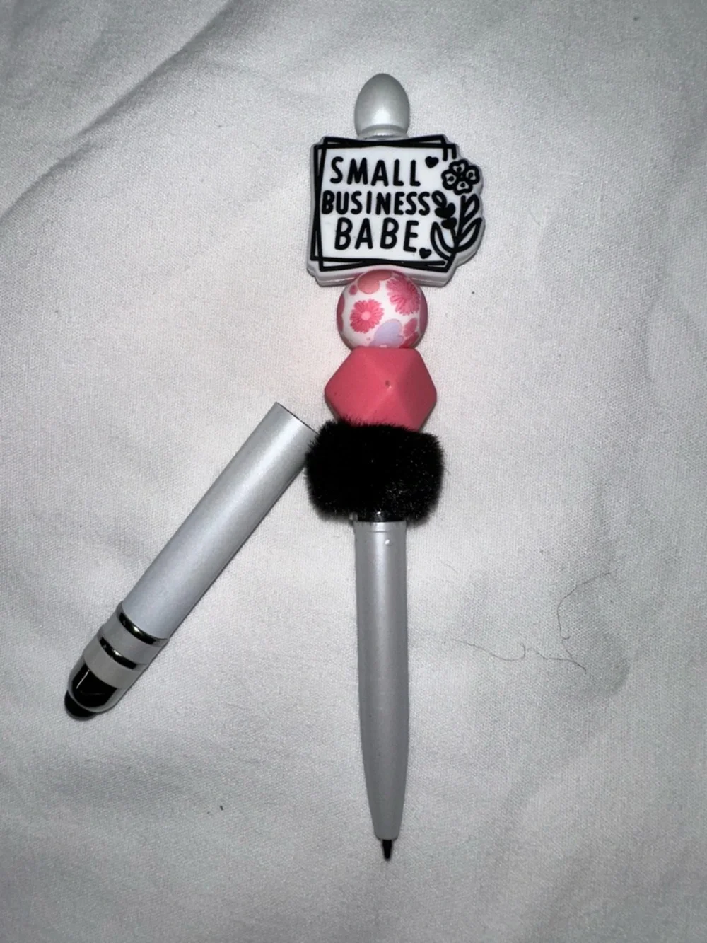 STYLUS - “Small Business Babe” Pink Handmade stylus/pen - Picture 3 of 5
